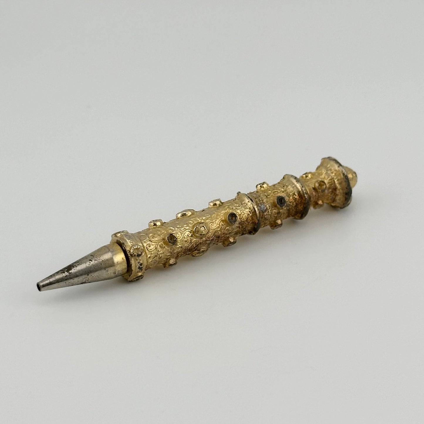 Vintage Mini Pencil, Gold Tone, Refillable Mechanical Pencil.