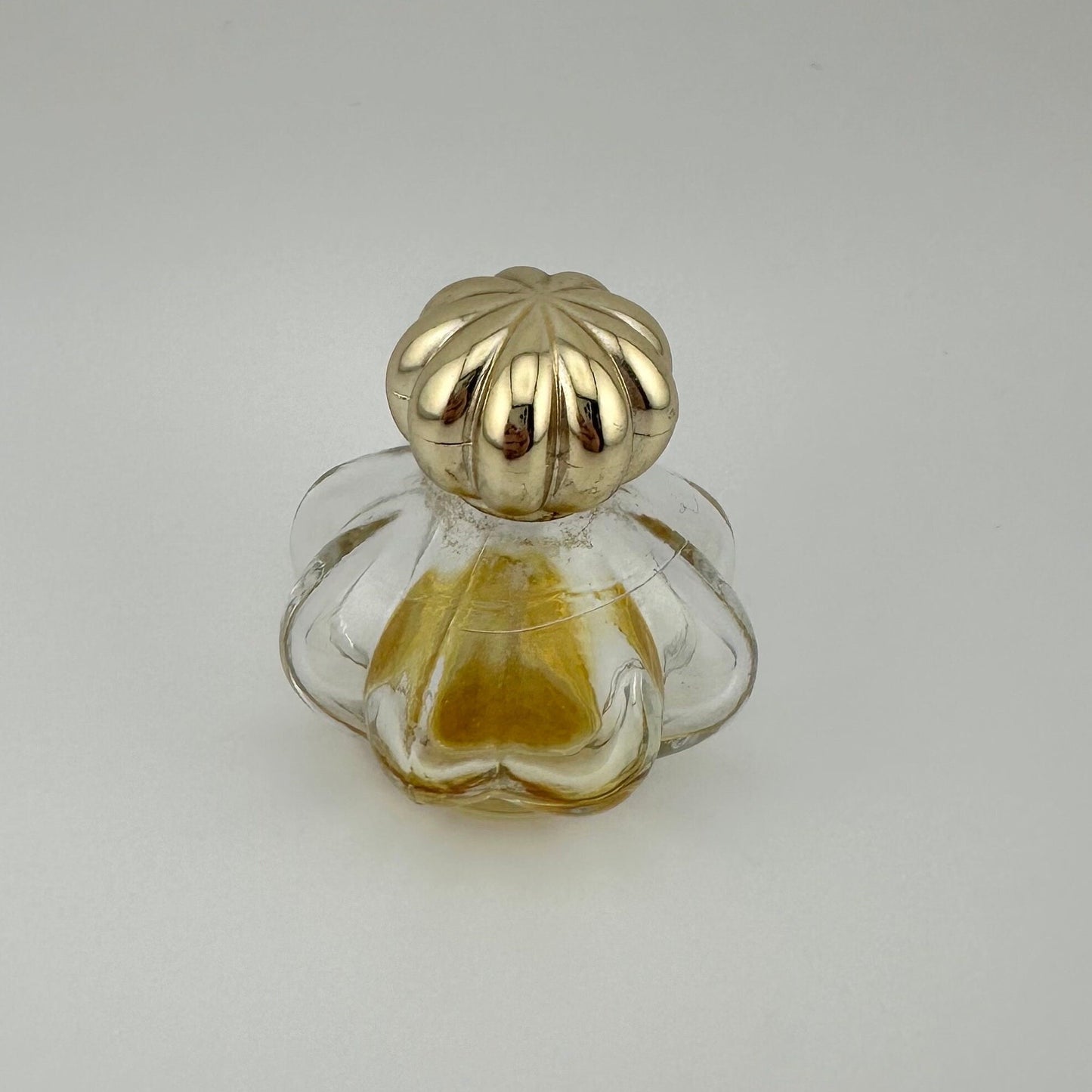 Vintage Avon Perfume Bottle, Clear Glass, Minuette Somewhere Cologne, Silver Top.