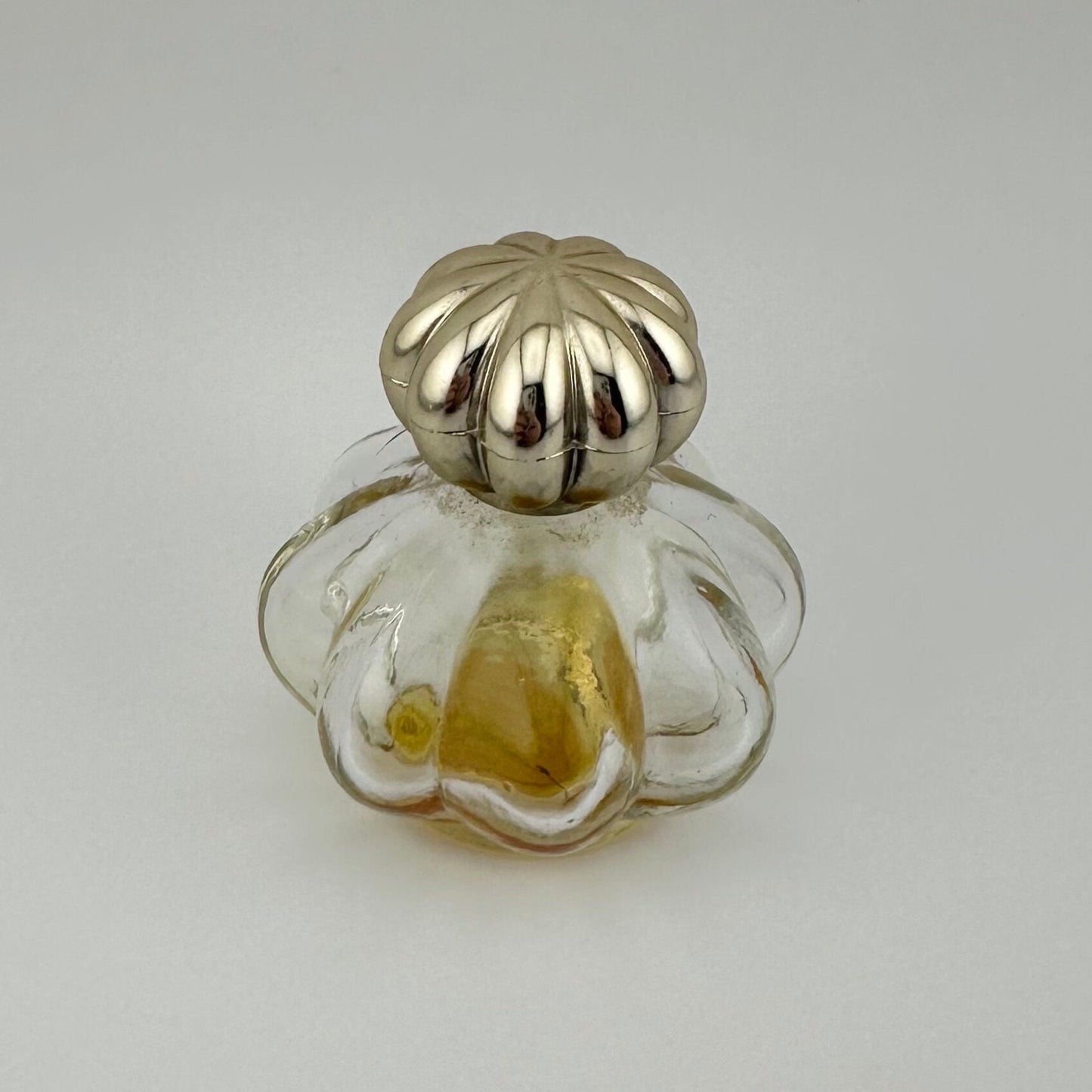 Vintage Avon Perfume Bottle, Clear Glass, Minuette Somewhere Cologne, Silver Top.