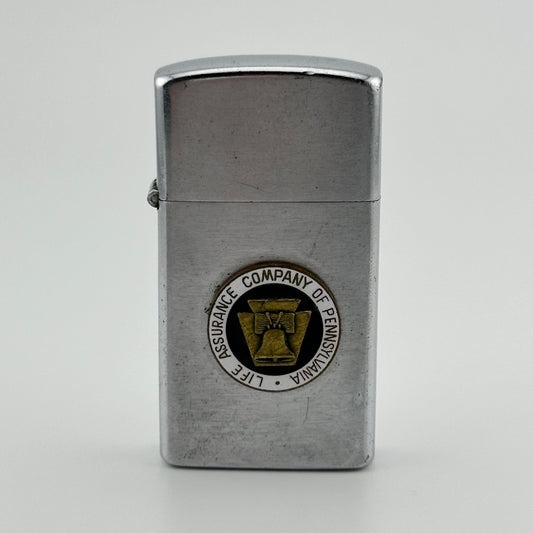 Vintage Silver Lighter from Life Assurance Company of Pennsylvania and Made in Japan.