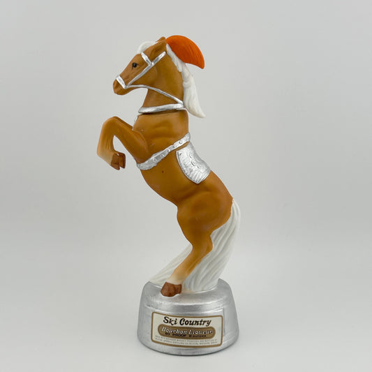 Vintage Miniature Decanter, Rodeo Horse, Made by Delibro in Taiwan.