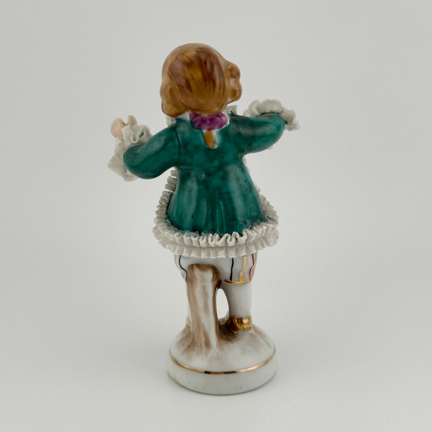 Vintage Colonial Man Porcelain Figurine, Made in Occupied Japan.