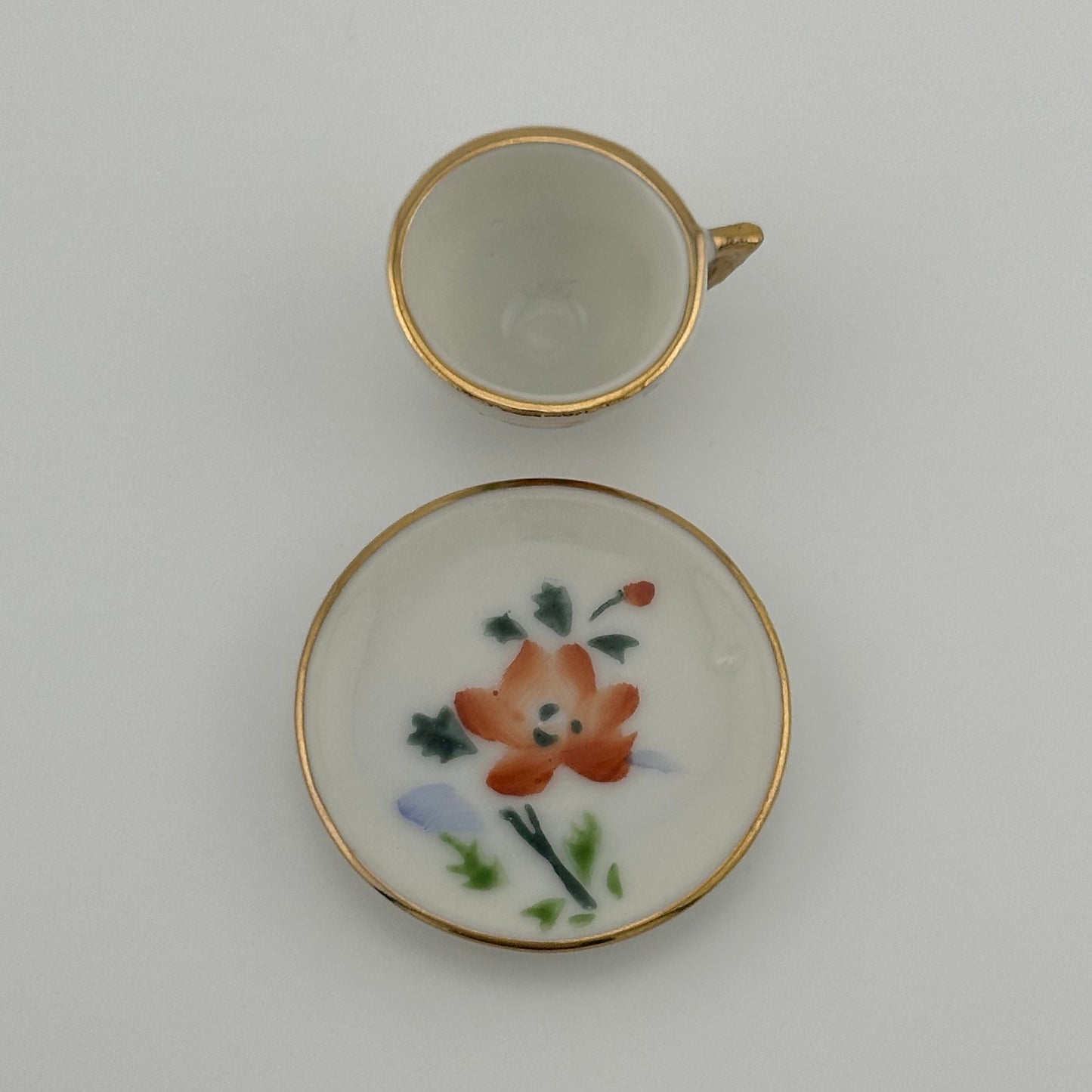 Vintage Miniatures, Calendar Cup and Saucer, August.