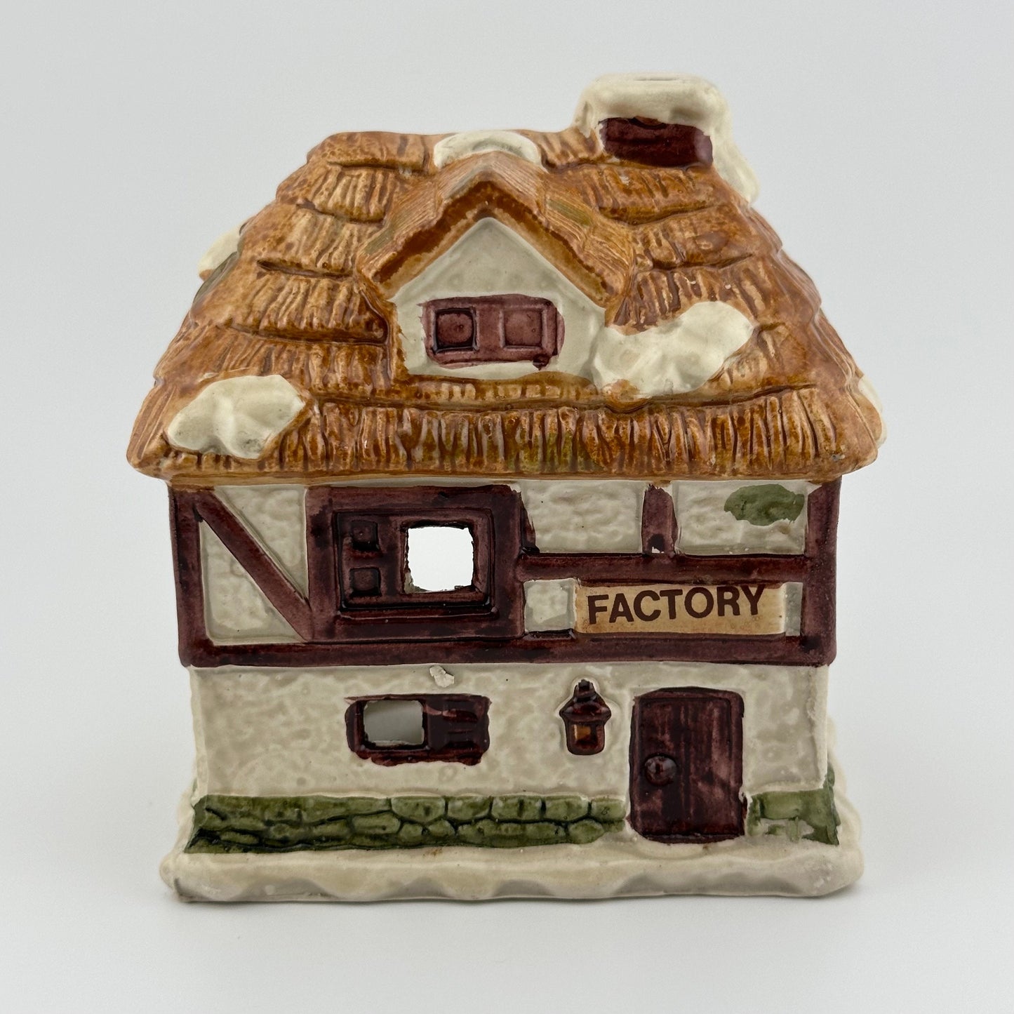 Vintage Ceramic Candle Holder of Factory from Dickens Village and In Original Box