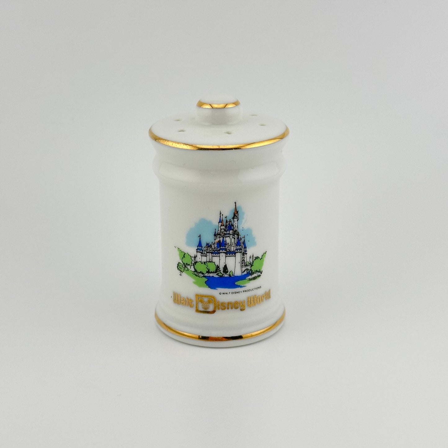 Vintage Walt Disney World Castle Salt or Pepper Shaker, Made in Japan.
