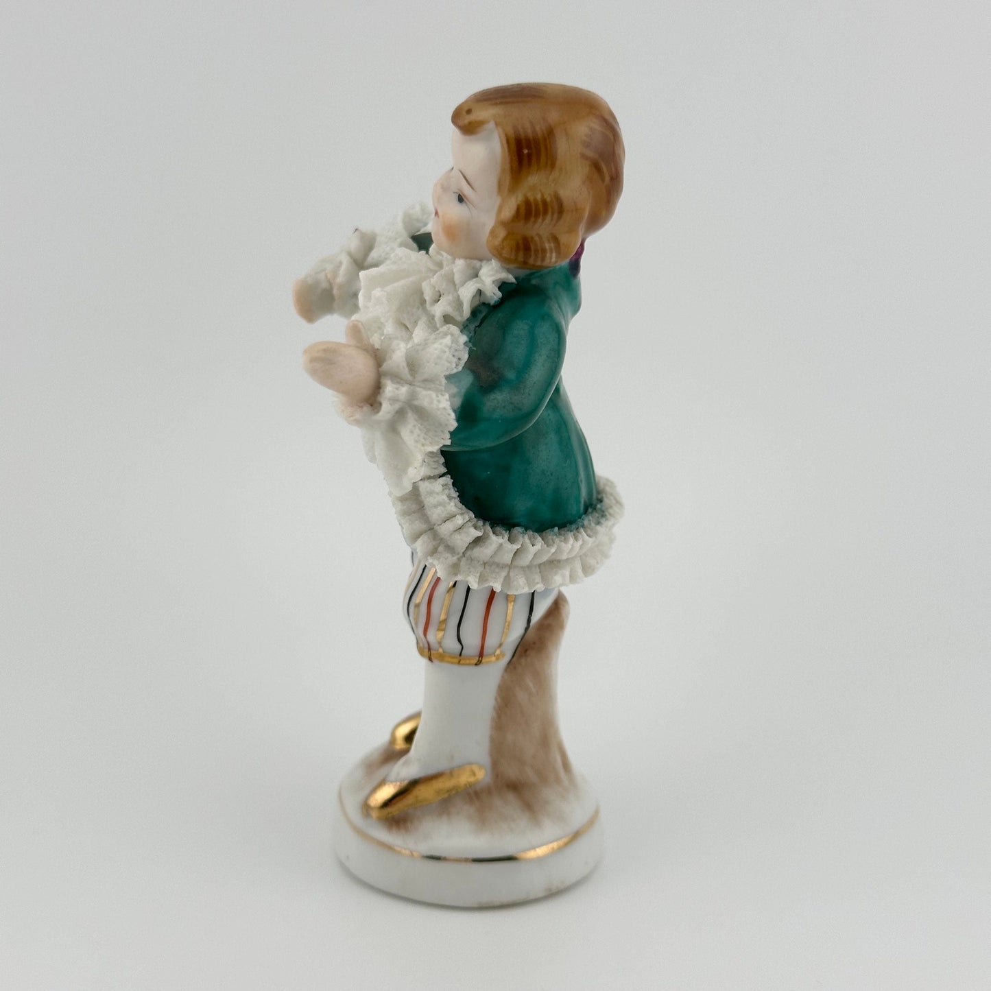 Vintage Colonial Man Porcelain Figurine, Made in Occupied Japan.