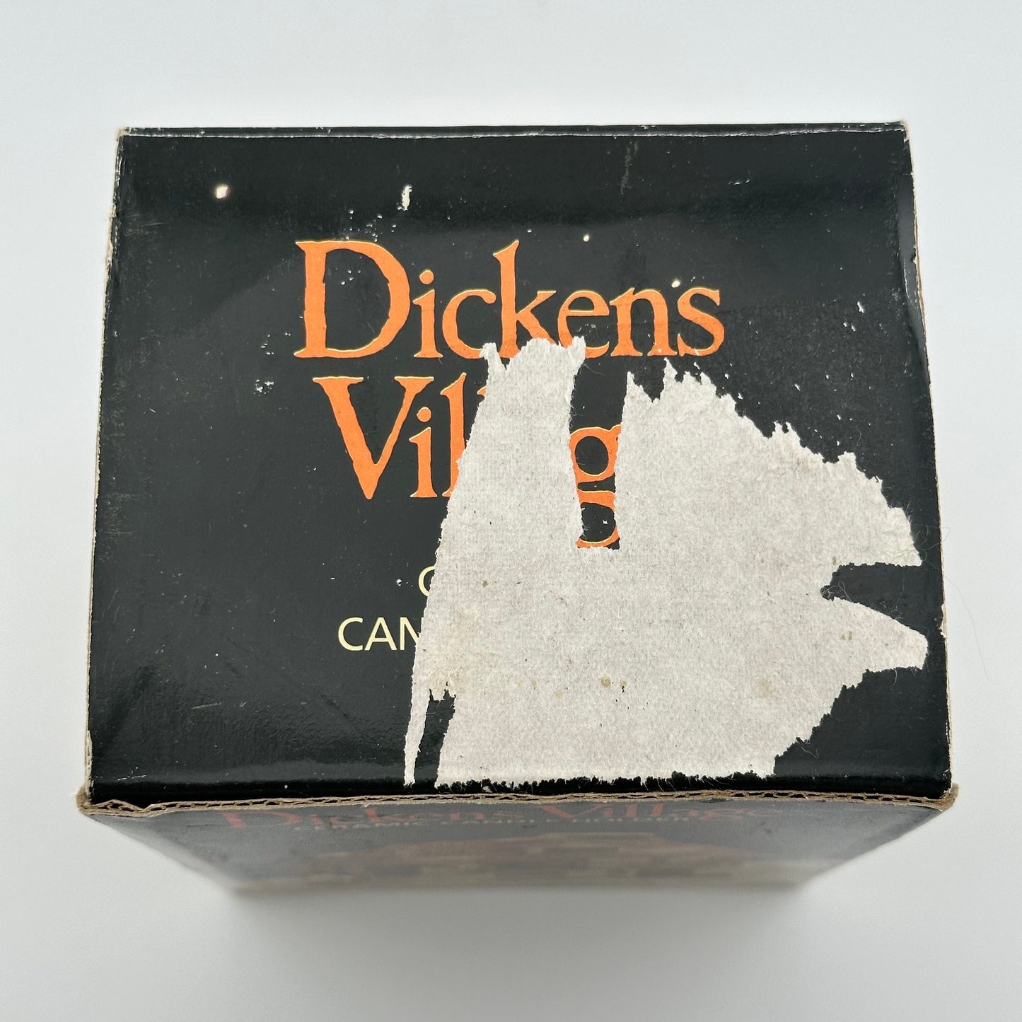 Vintage Ceramic Candle Holder of Factory from Dickens Village and In Original Box