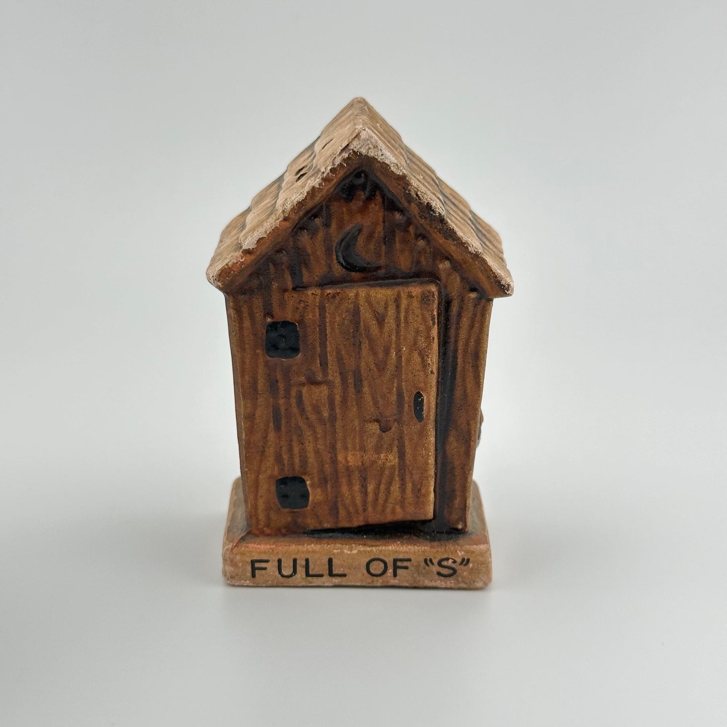 Vintage Ceramic Salt and Pepper Shakers, Outhouses Made in Japan.