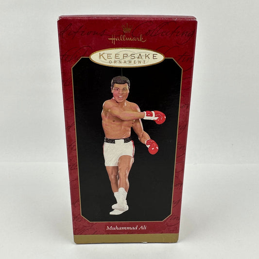 Vintage Hallmark Keepsake Ornament, Muhammad Ali, Handcrafted, 1999, New in Box.