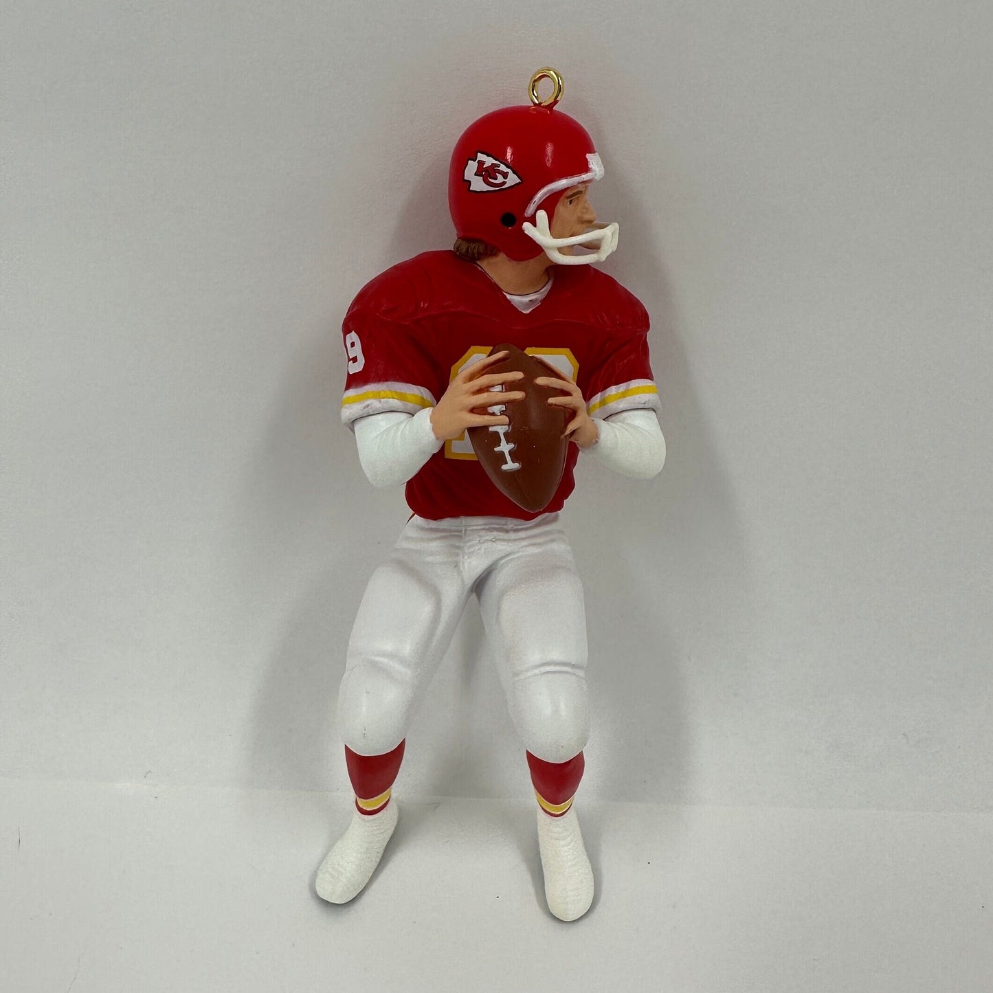 Vintage Ornament of Joe Montana at Kansas City Chiefs from Hallmark Keepsake 1990s