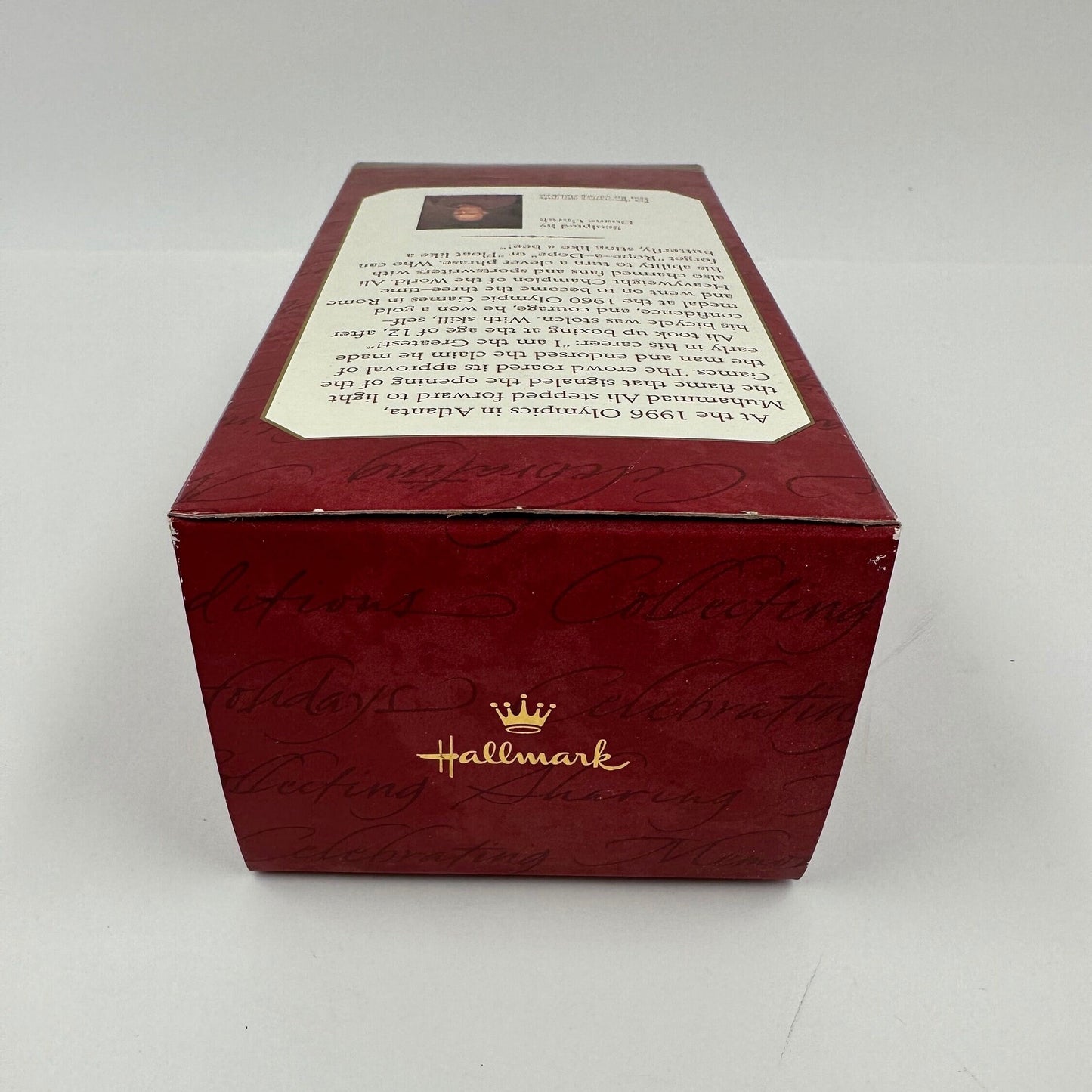 Vintage Hallmark Keepsake Ornament, Muhammad Ali, Handcrafted, 1999, New in Box.