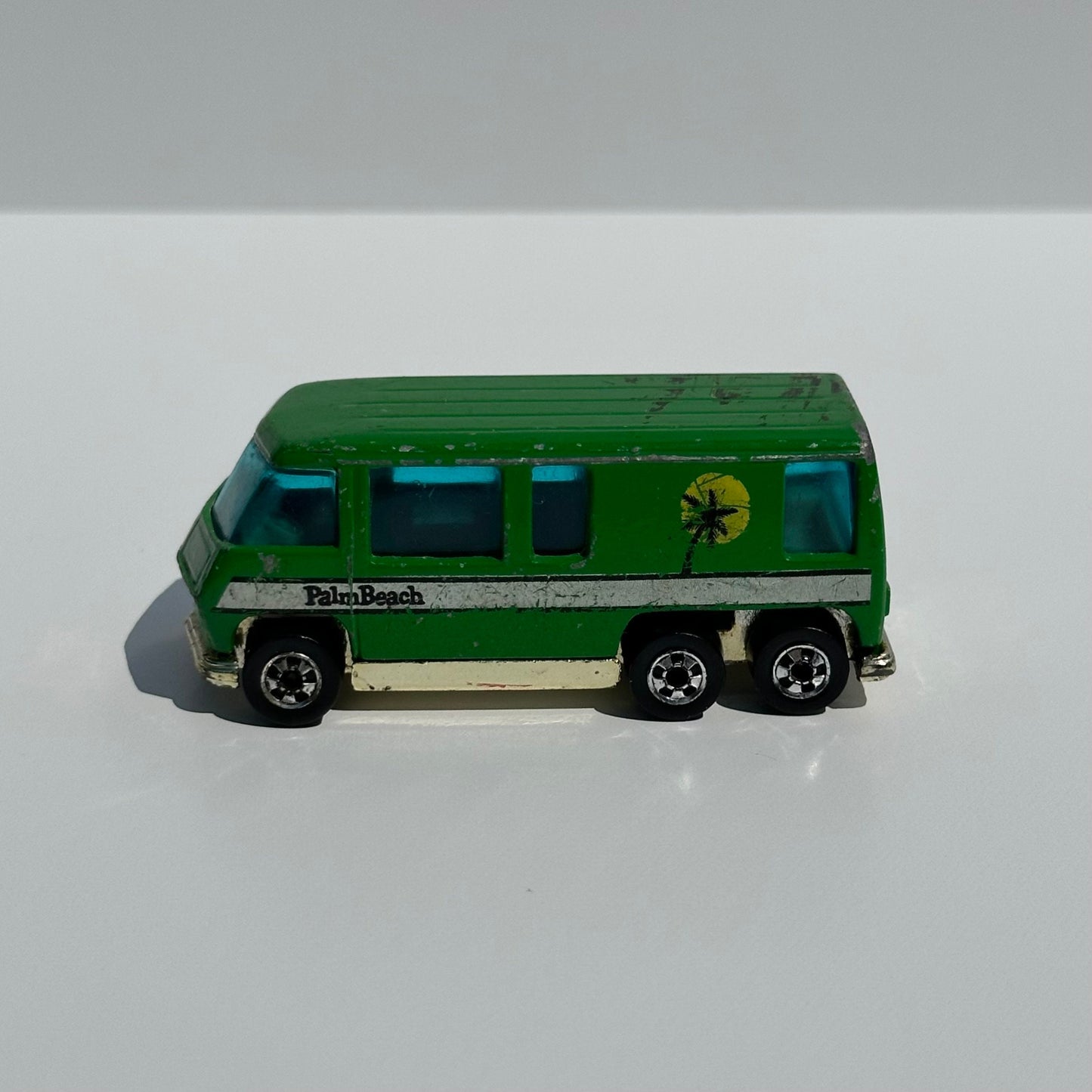 Vintage GMC Motor Home in Green Palm by Hot Wheels, 1976.