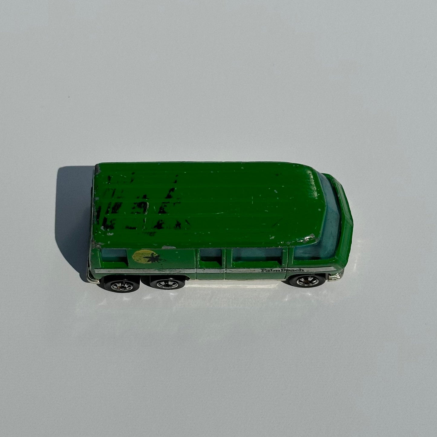 Vintage GMC Motor Home in Green Palm by Hot Wheels, 1976.
