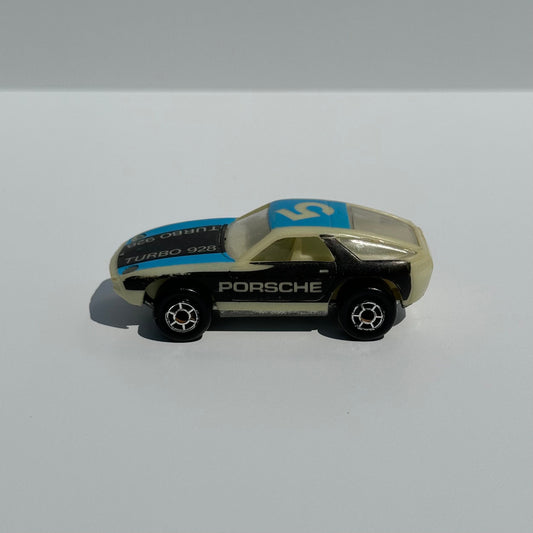 Vintage Matchbox Car of Porsche Turbo 928 Lesney, Glow in the Dark 1982.
