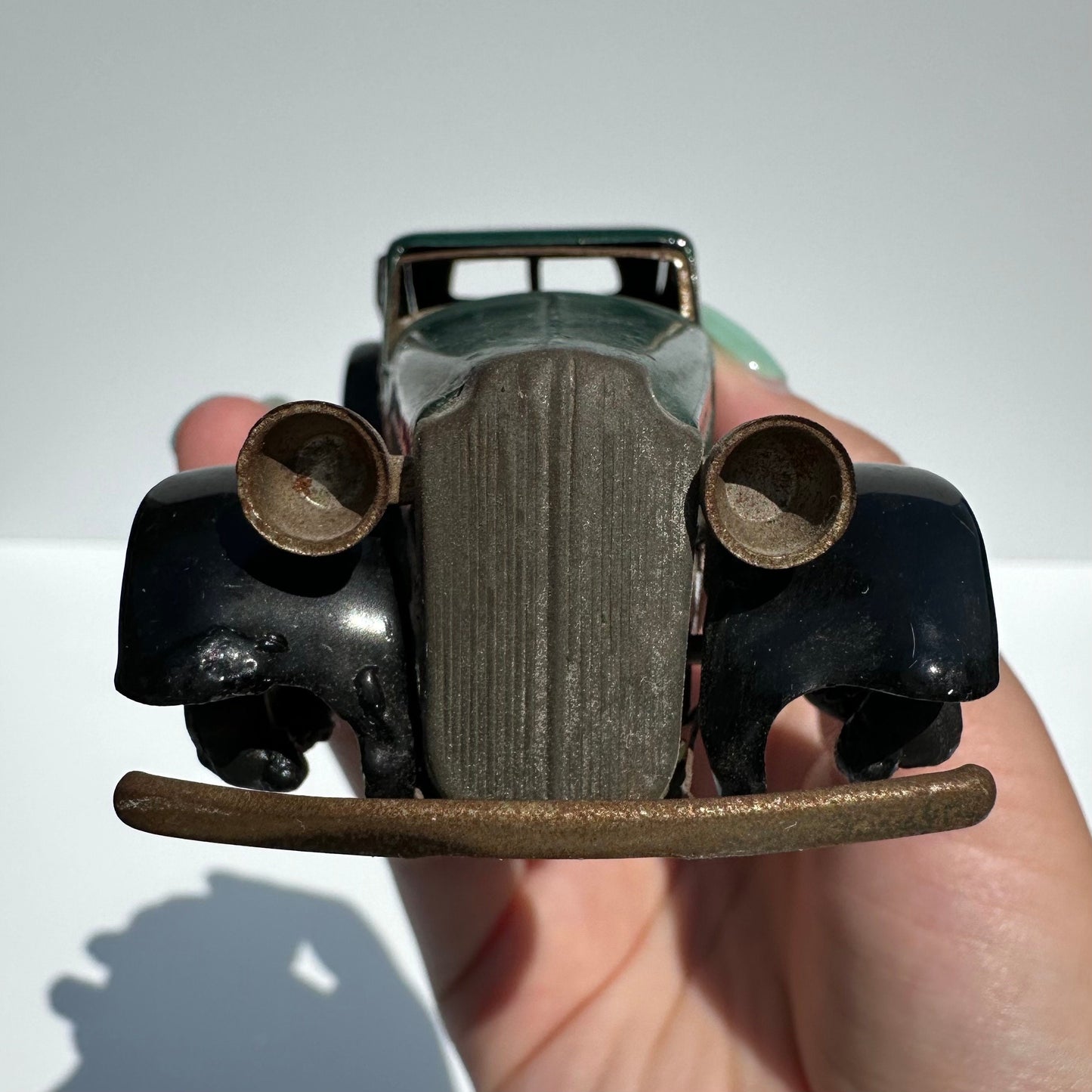 Vintage Tri-Ang Minic Vauxhall Green Cabriolet Toy Car