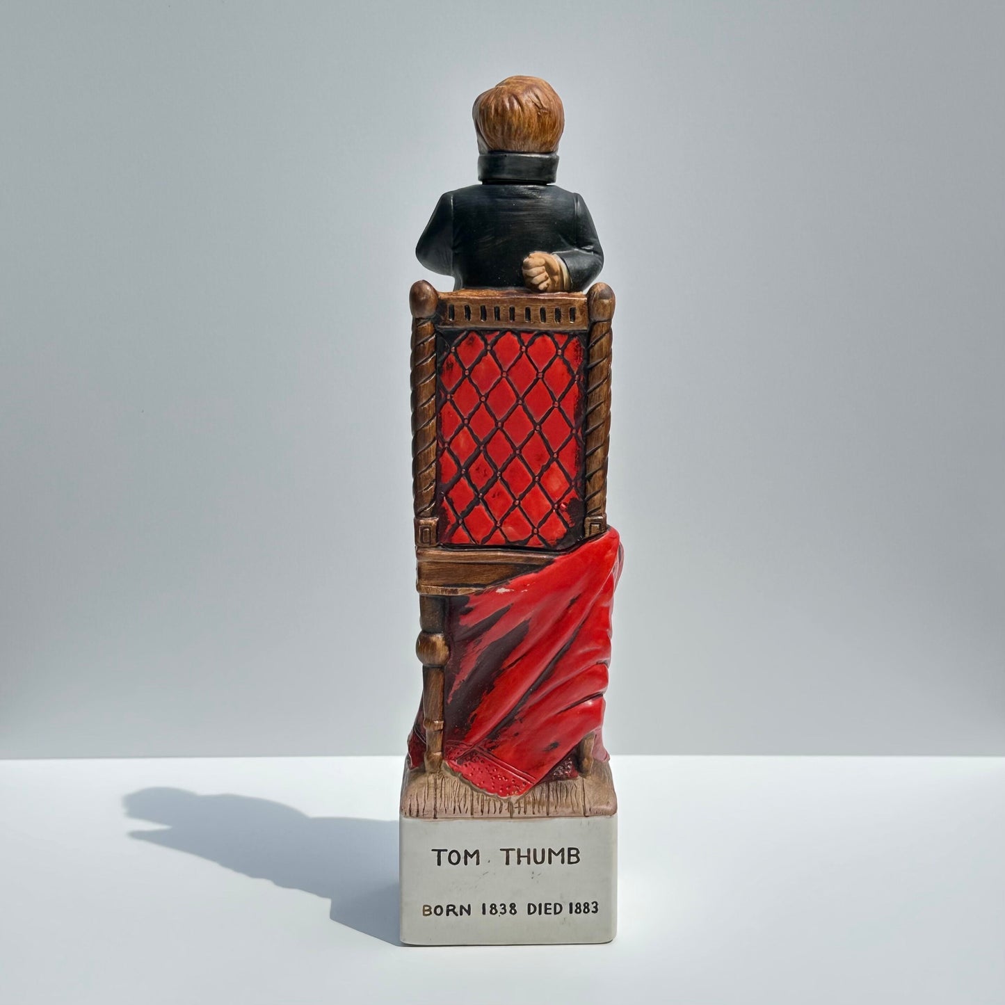 Vintage Decanter of Tom Thumb from Ski Country and Made by Delibro in Japan.