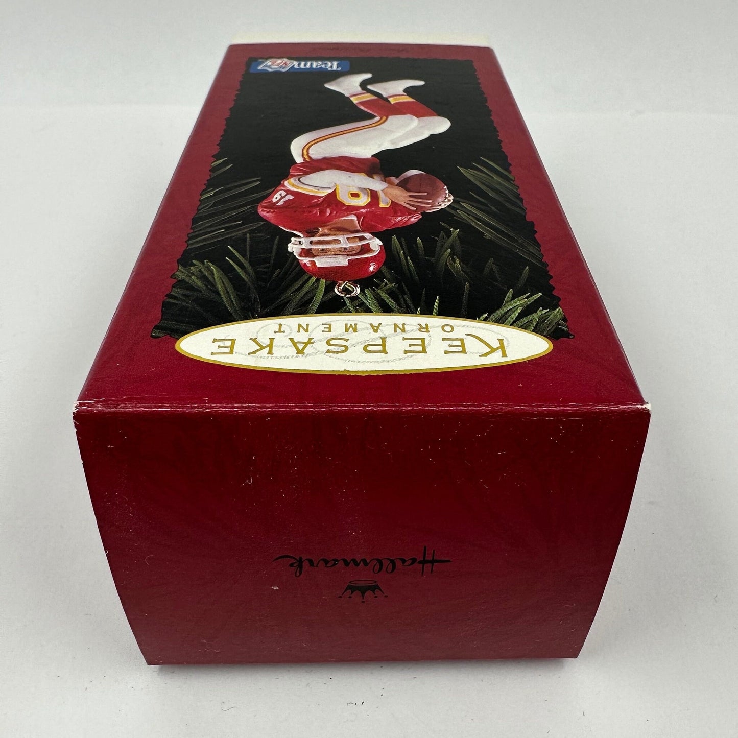 Vintage Ornament of Joe Montana at Kansas City Chiefs from Hallmark Keepsake 1990s