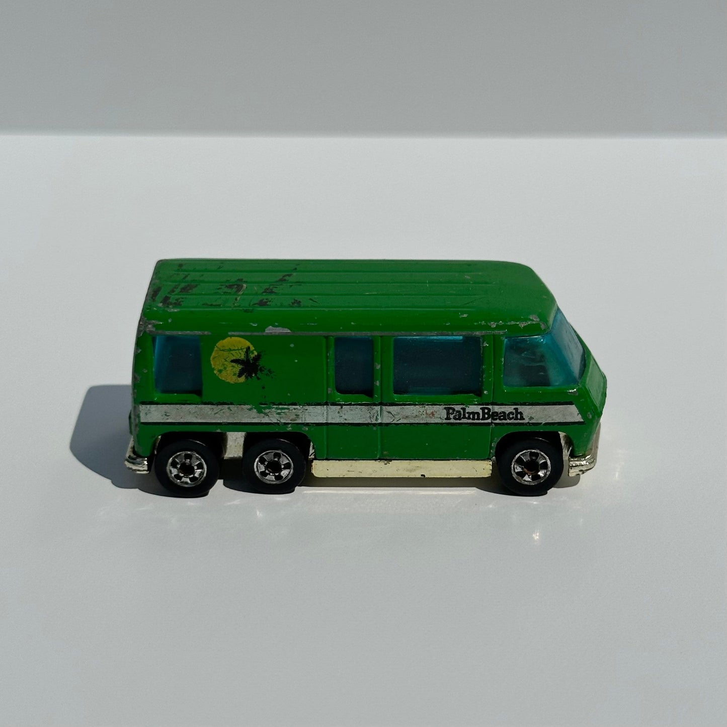 Vintage GMC Motor Home in Green Palm by Hot Wheels, 1976.