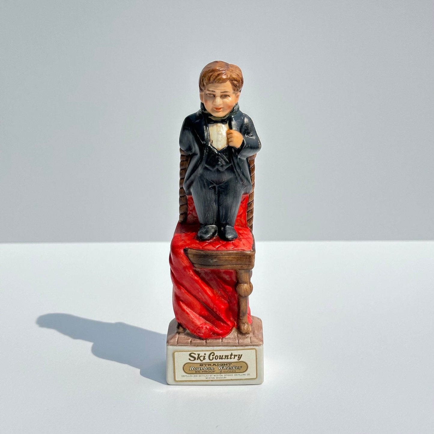 Vintage Miniature Liquor Decanter of Tom Thumb by Ski Country Delibro Japan