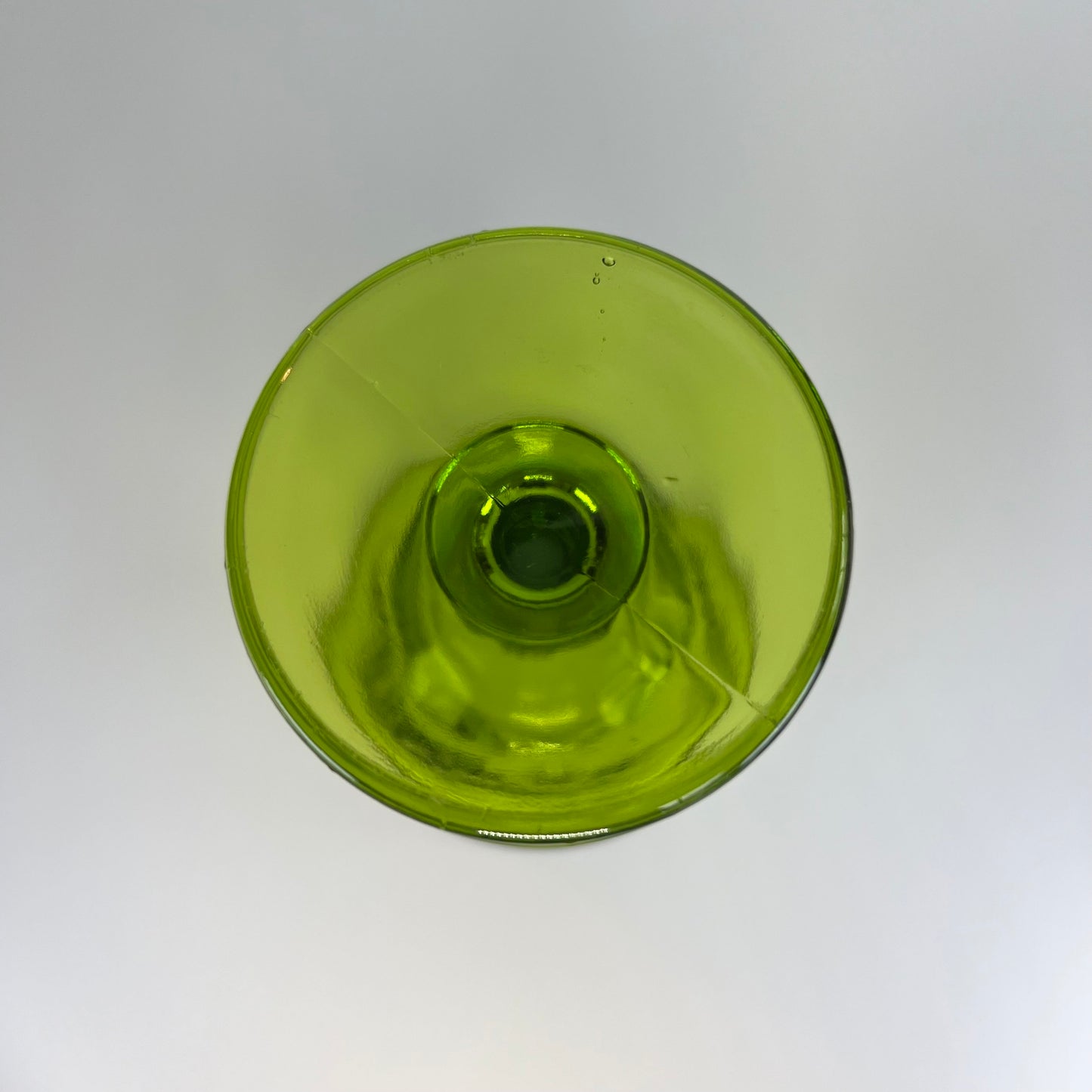 Vintage Glass Candy Dish with Lid in Fostoria Green Eagle Design
