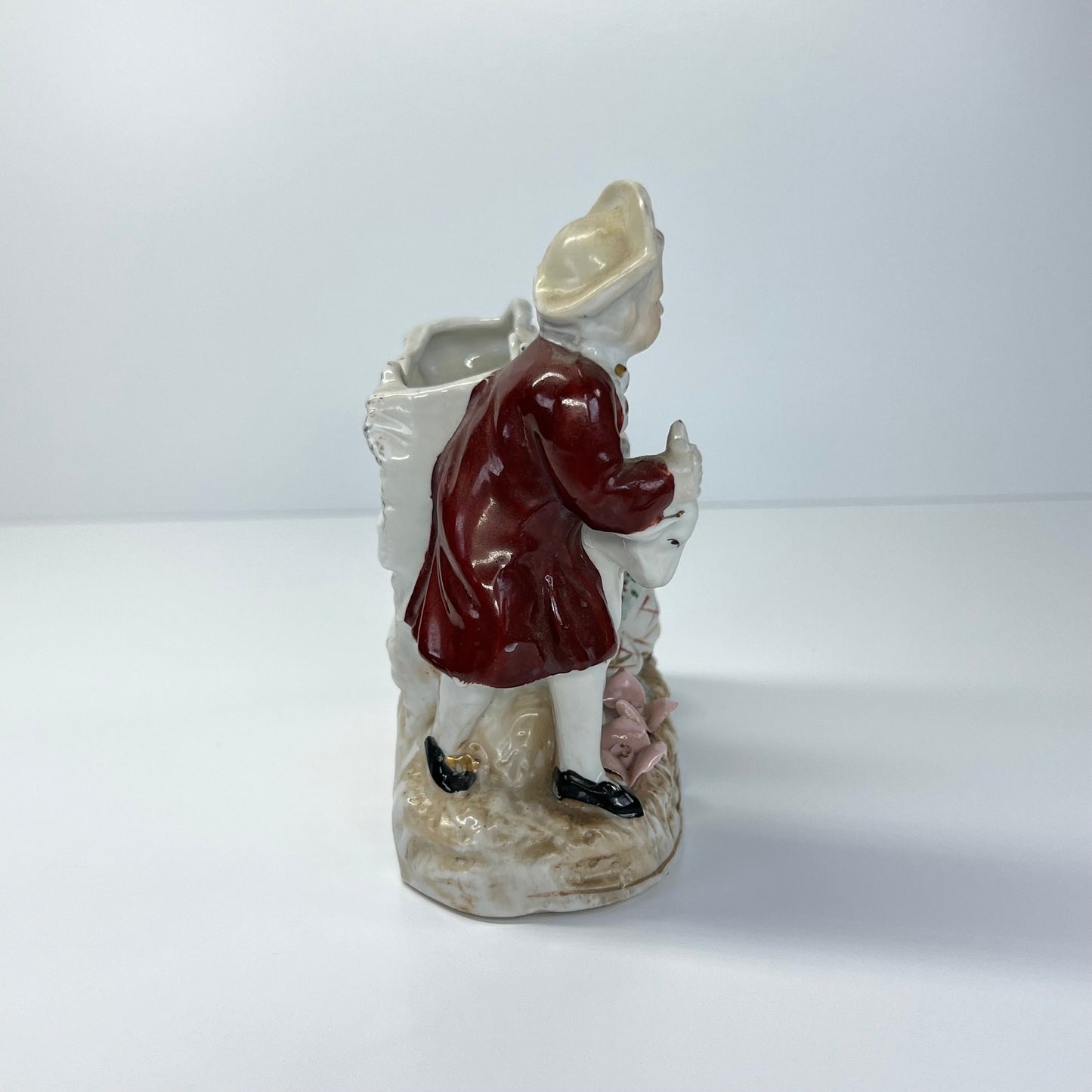 Vintage Porcelain Vase with Farm Scene by Wales and Made in Japan.