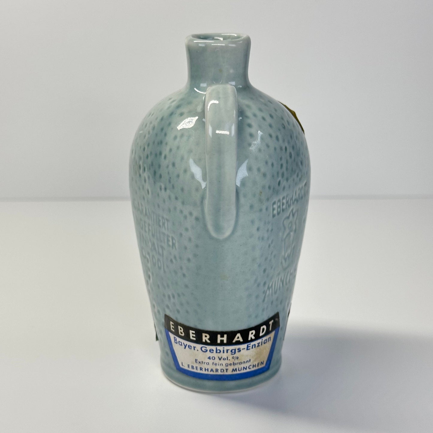 Vintage Decanter of Blue Deutsches Erzeugnis Eberhardt from München Germany.