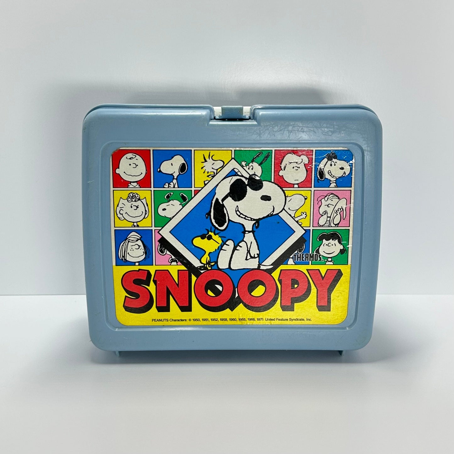 Vintage Lunch Box of Snoopy with Thermos and Made by Thermos