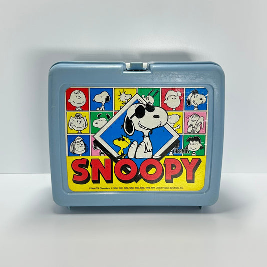 Vintage Lunch Box of Snoopy with Thermos and Made by Thermos