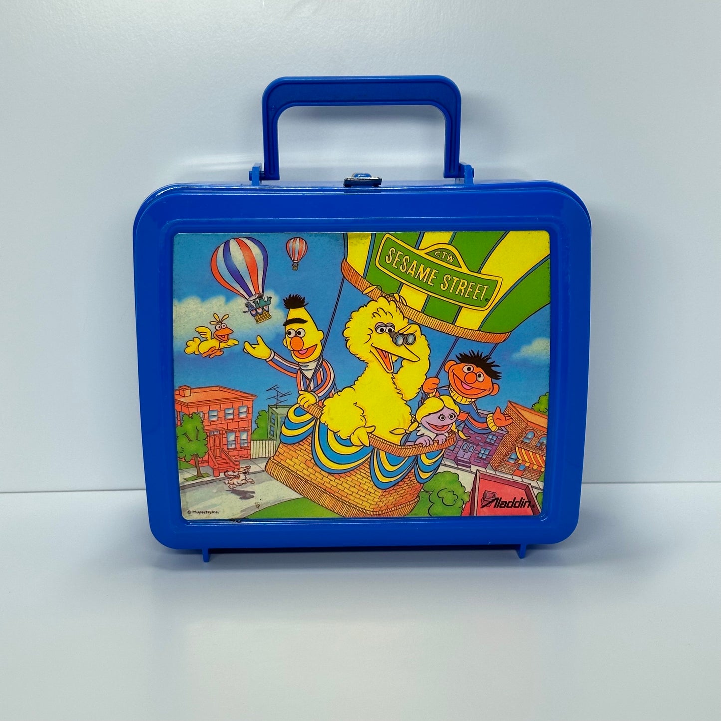 Vintage Sesame Street Lunchbox with Thermos and Made by Aladdin.