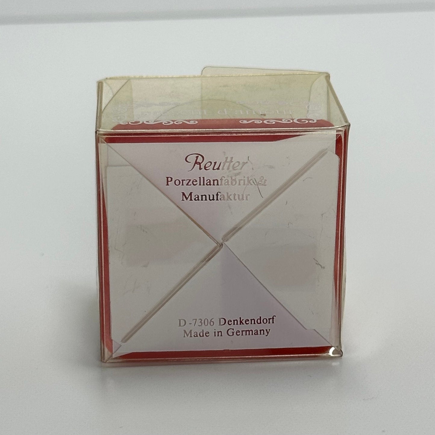 Vintage Porcelain Thimble by Reuter Handmade in Germany and New in Box.