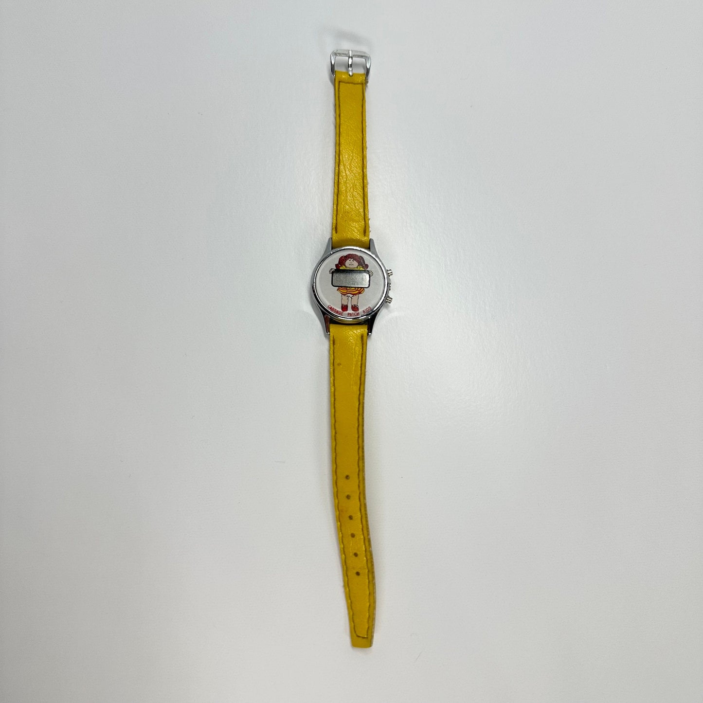 Vintage Watch of Cabbage Patch Doll With Yellow Faux Leather Band 1983