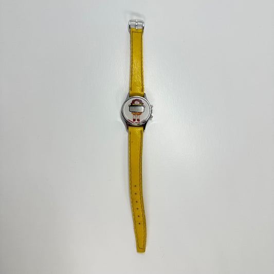 Vintage Watch of Cabbage Patch Doll With Yellow Faux Leather Band 1983