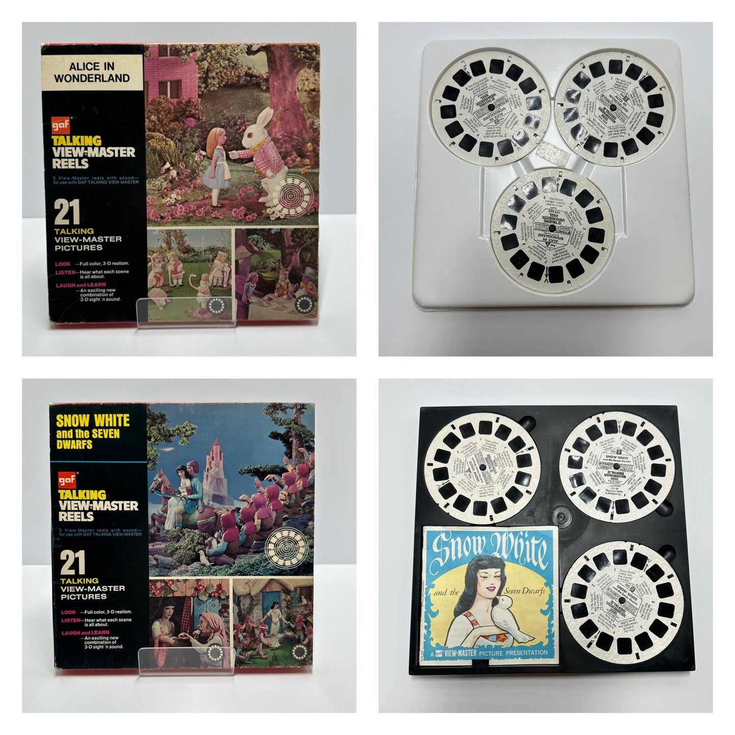 Vintage View-Master Reels or Talking Picture Disks in Original Boxes.