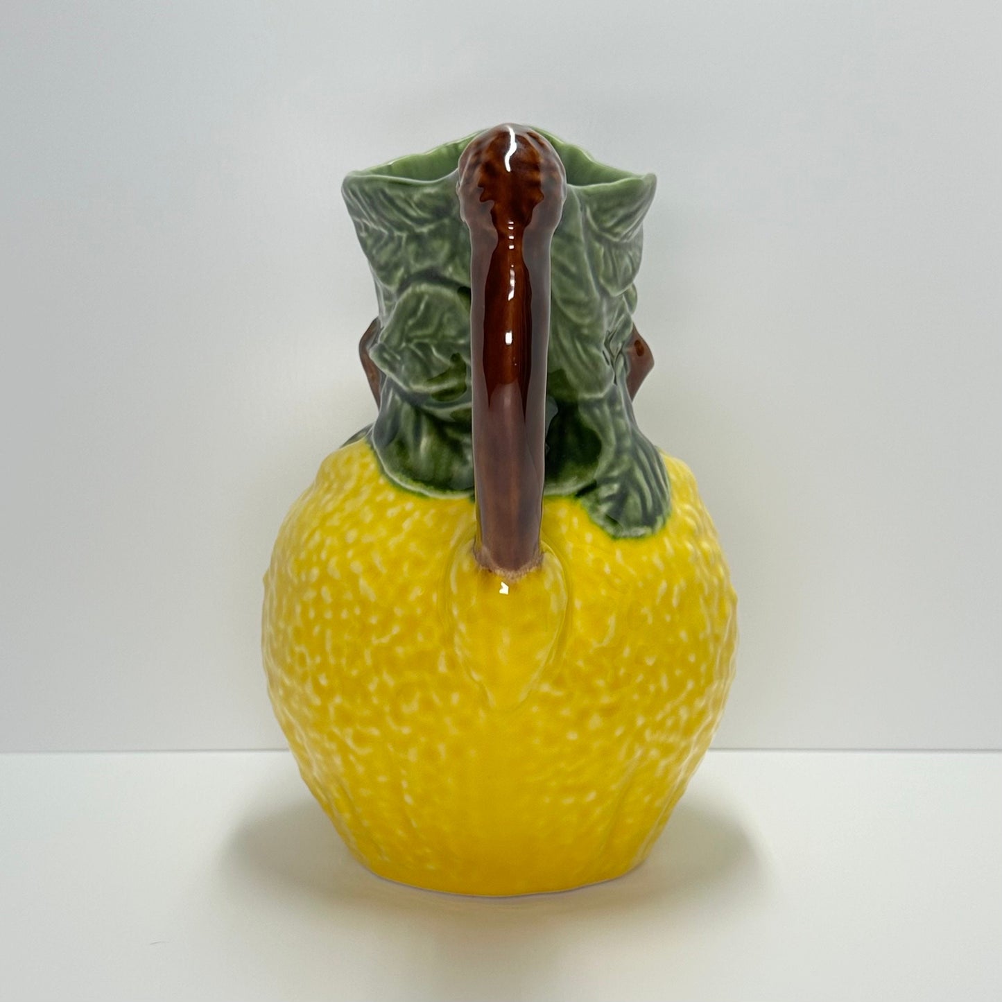 Vintage Ceramic Pitcher in Lemon Design by Olfaire and Made in Portugal.
