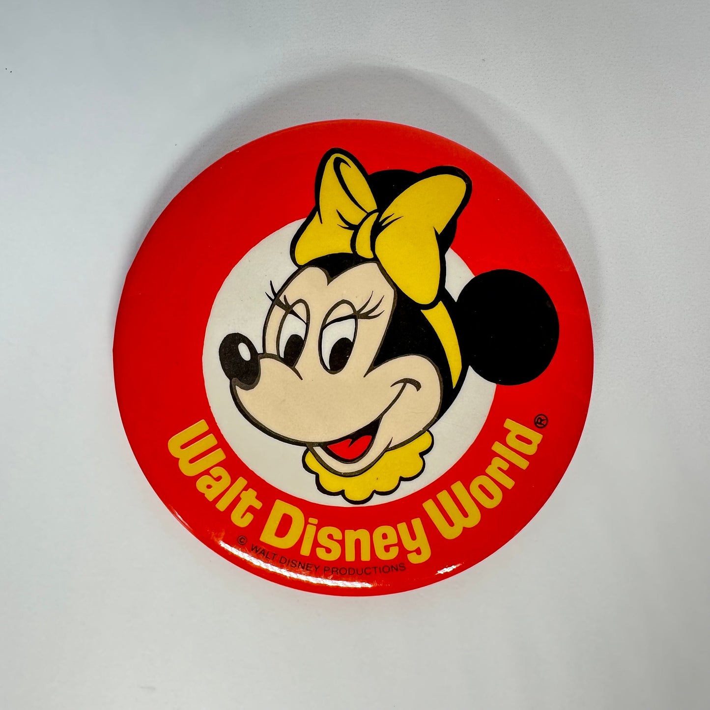 Vintage Pin of  Minnie Mouse from Walt Disney World Button.