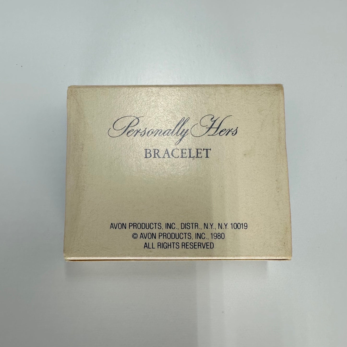 Vintage Engravable Name Bracelet in Gold & Silver Tone by Avon and New in Box