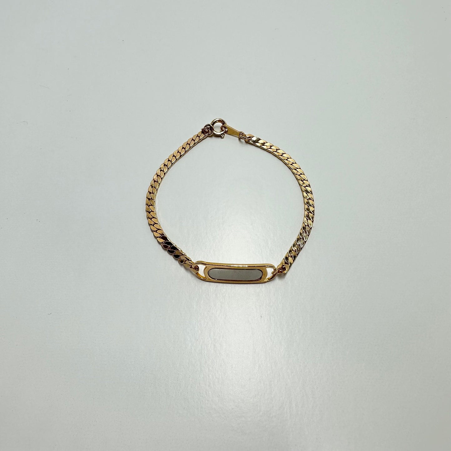 Vintage Engravable Name Bracelet in Gold & Silver Tone by Avon and New in Box