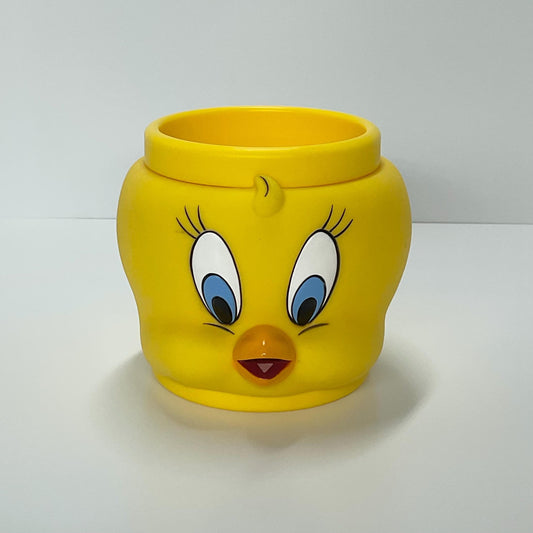 Vintage Tweety Bird  Cup by Warner Bros Looney Tunes, 3D Cartoon Face 1992.