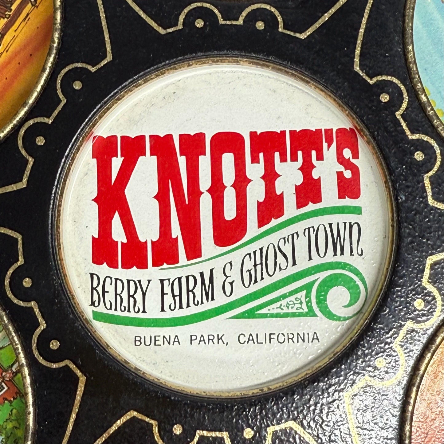 Vintage Tin Tray from Knott’s Berry Farm & Ghost Town in California 1960s