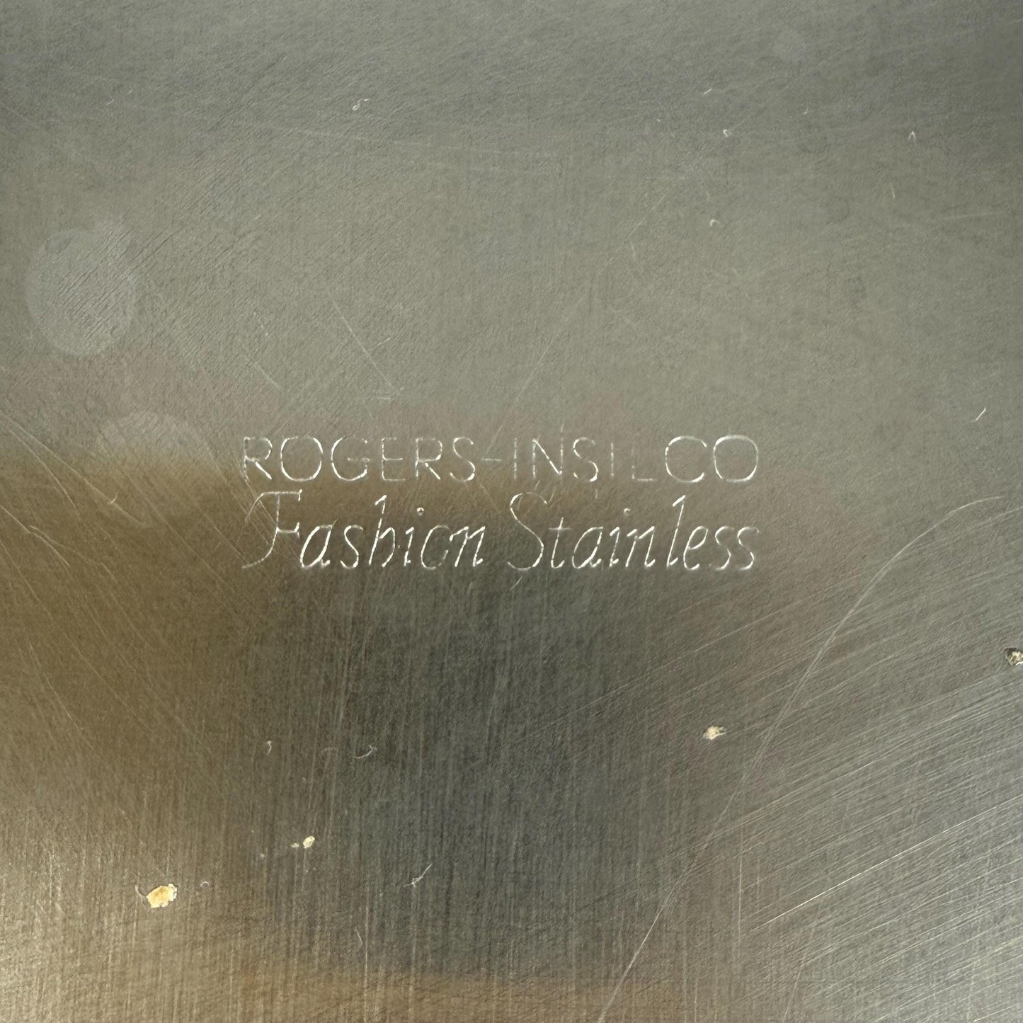 Vintage Stainless Serving Tray Made by Rogers-Insilco