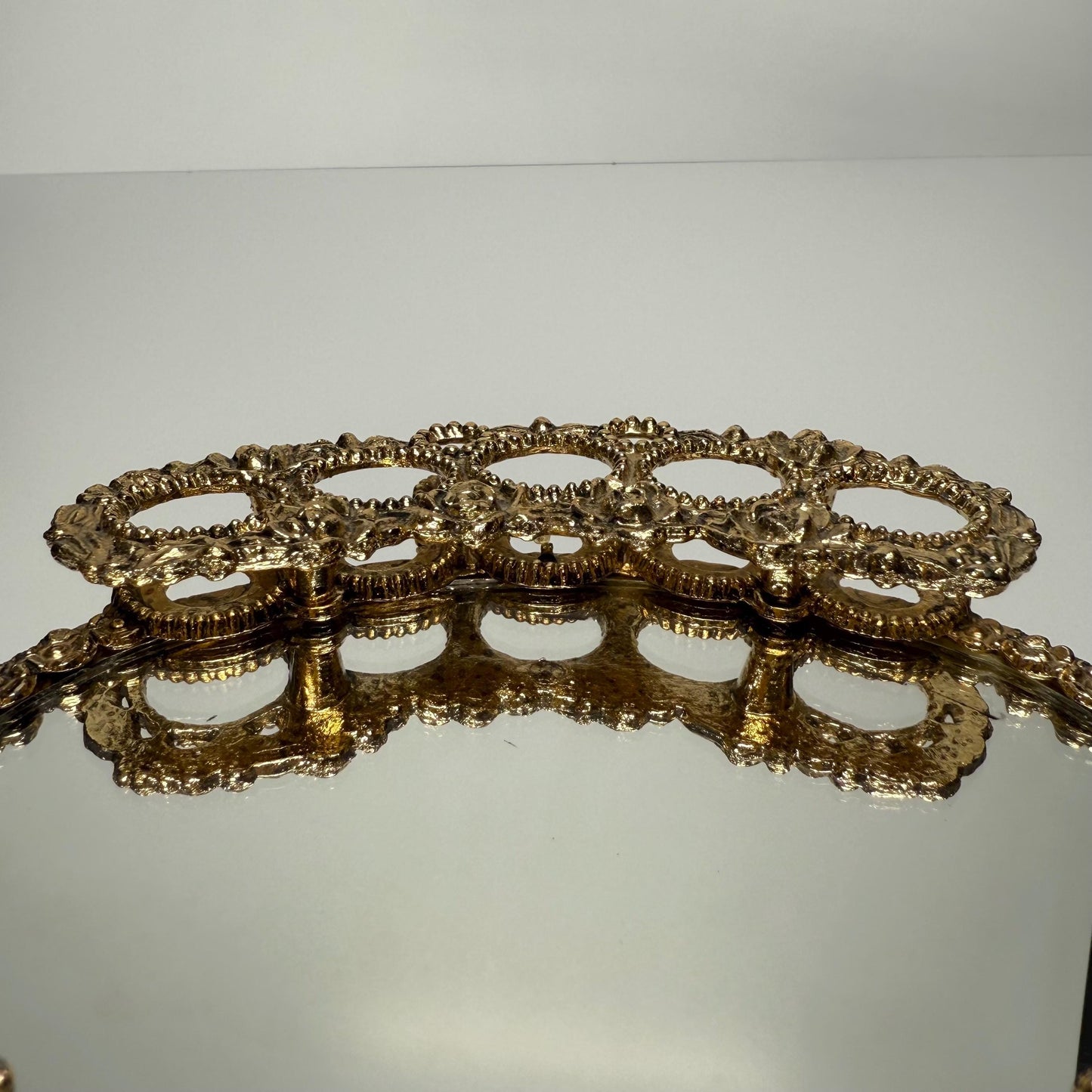 Vintage Mirror and Lipstick Holder, Matson Stylebuilt Ormolu.