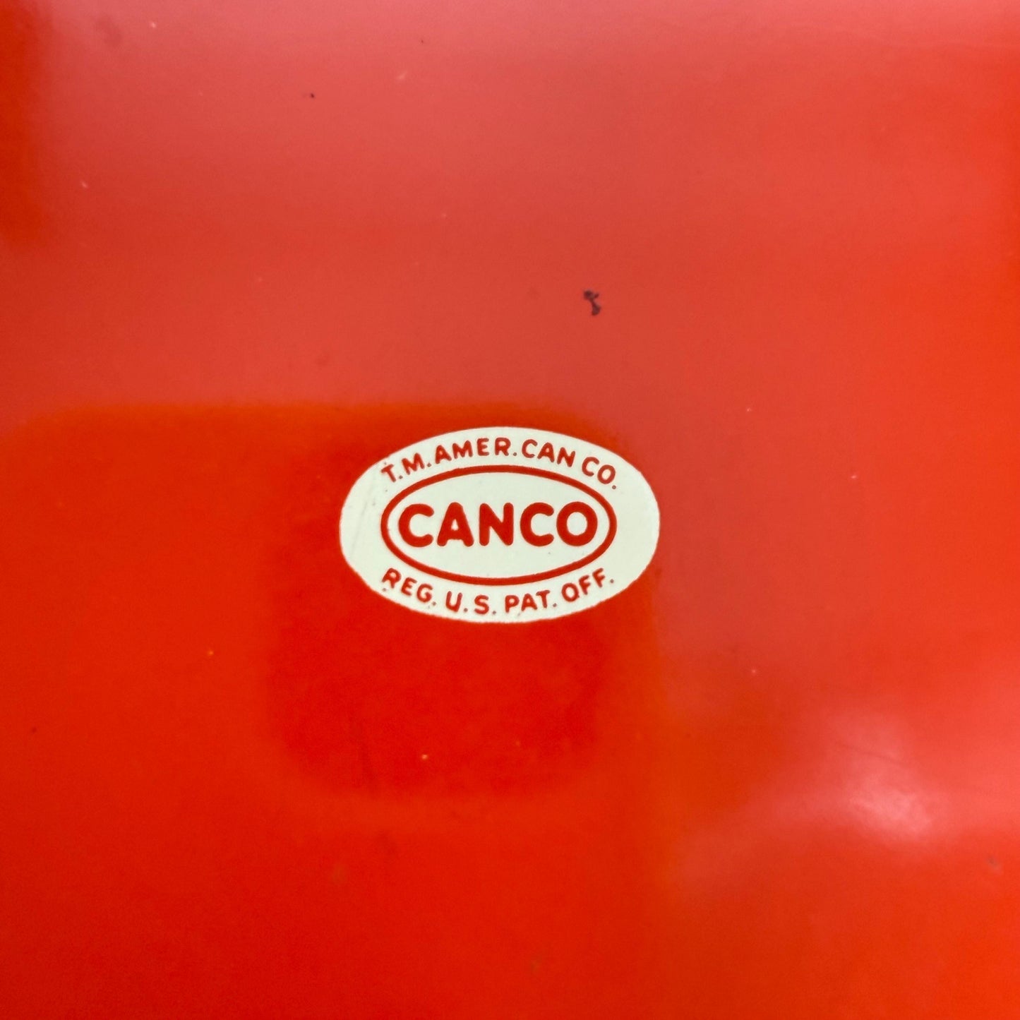 Vintage Red Metal Schaefer Beer Tray Made by Canco.