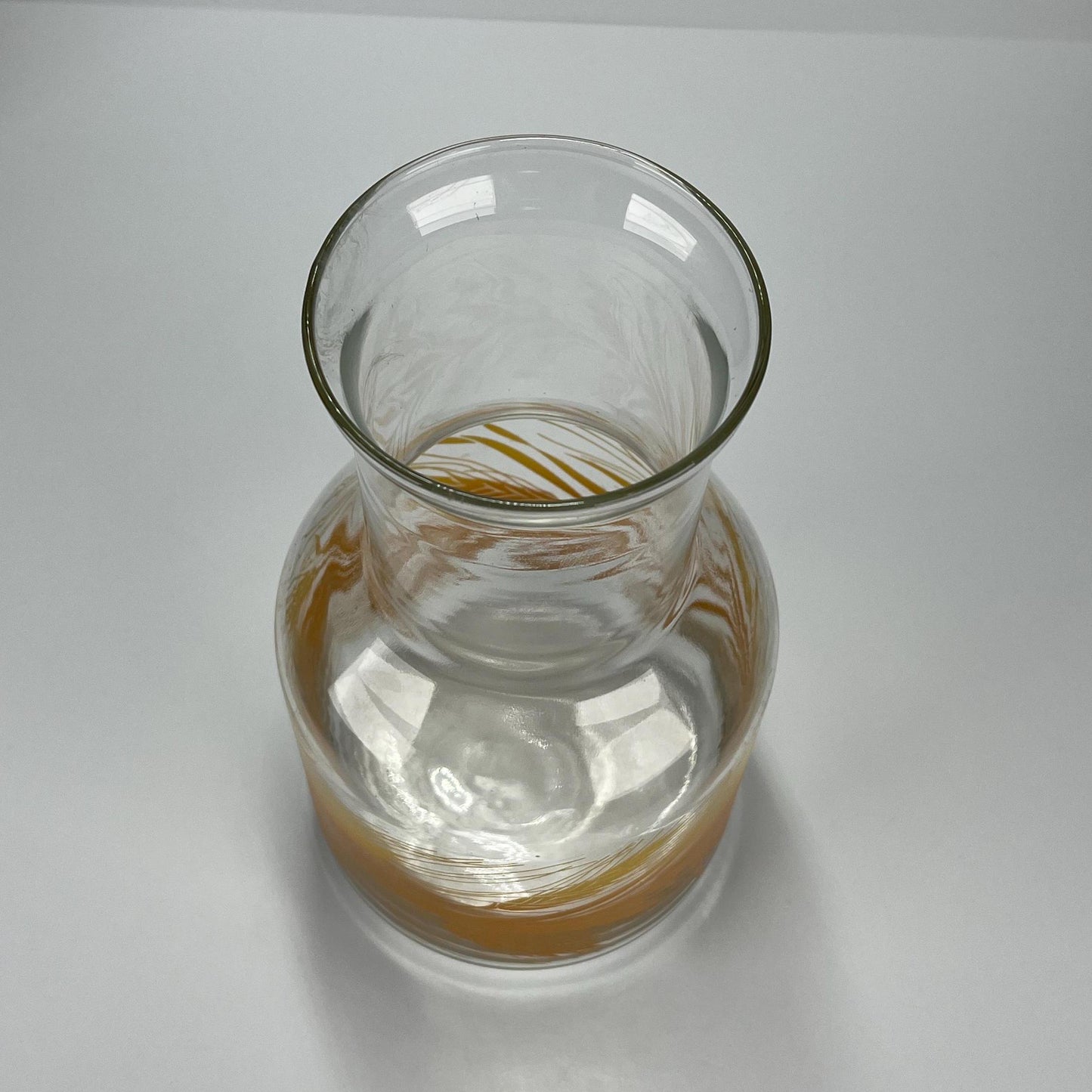 Vintage Juice Carafe in Popular Libbey Golden Wheat Design, 32oz