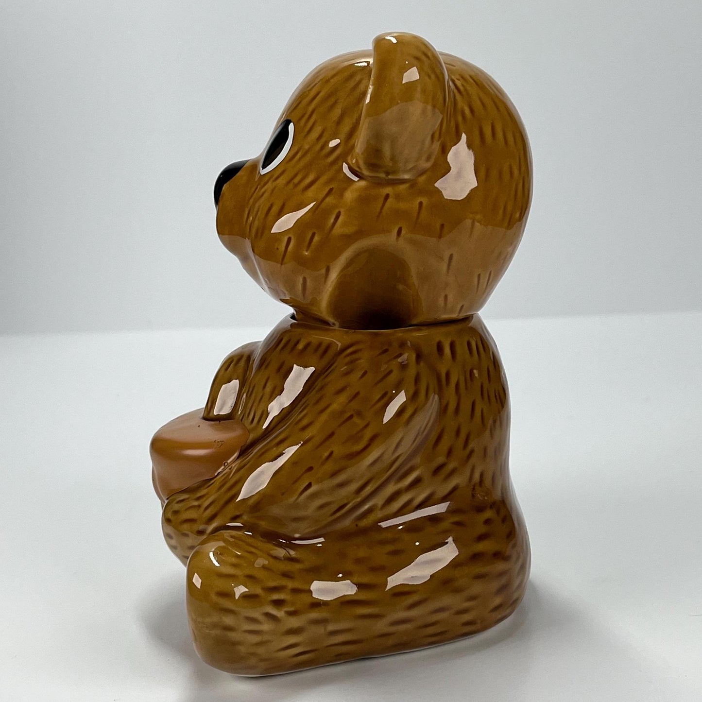 Vintage Ceramic Honey Pot Jar Shaped Like a Bear and Adorable