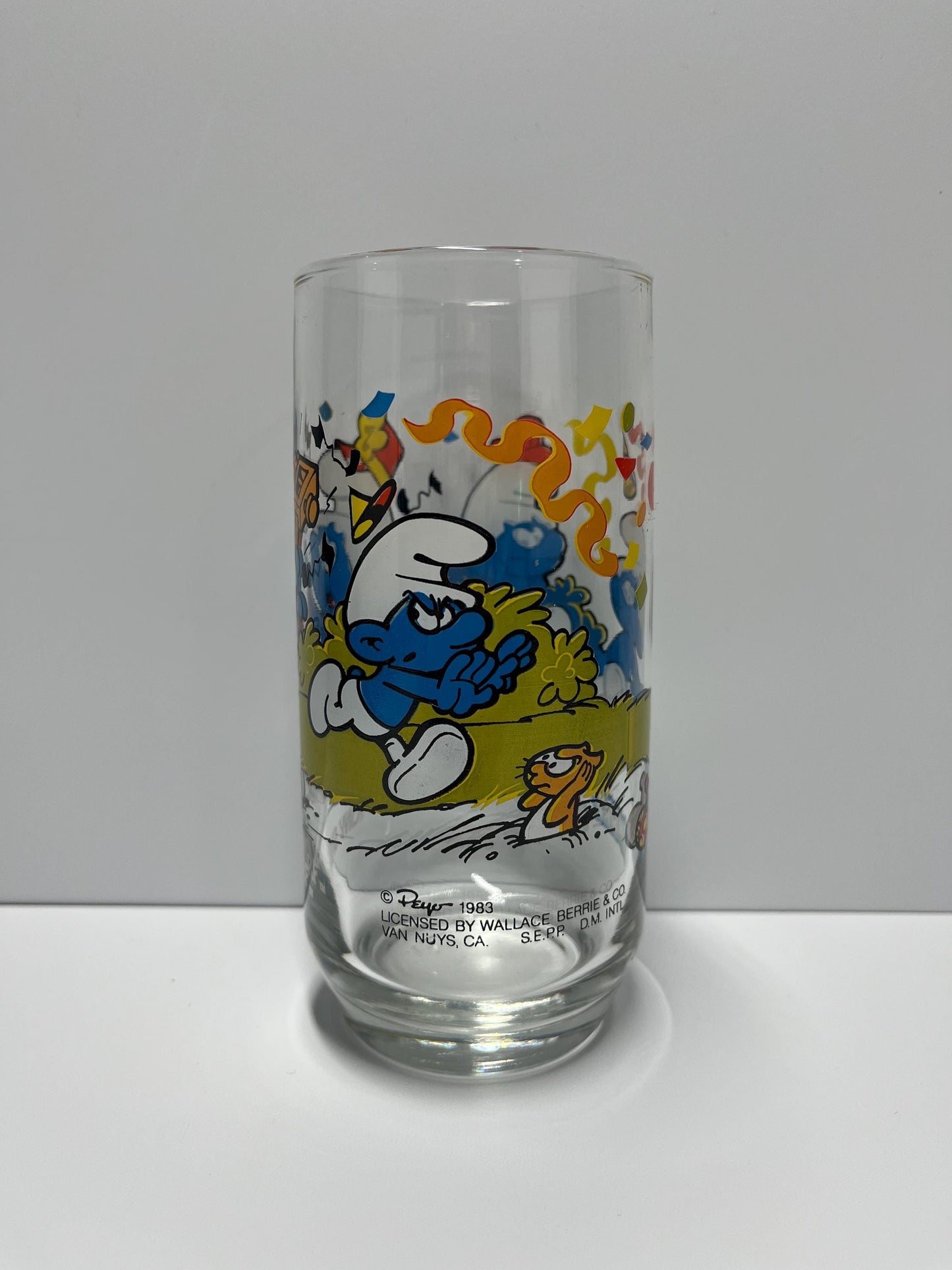 Vintage Harmony Smurf Glass