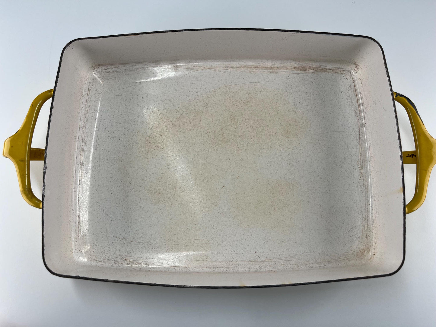 Vintage Enamel Baking Pan in Sunny Yellow Jens Quistgaard Design by Dansk Kobenstyle