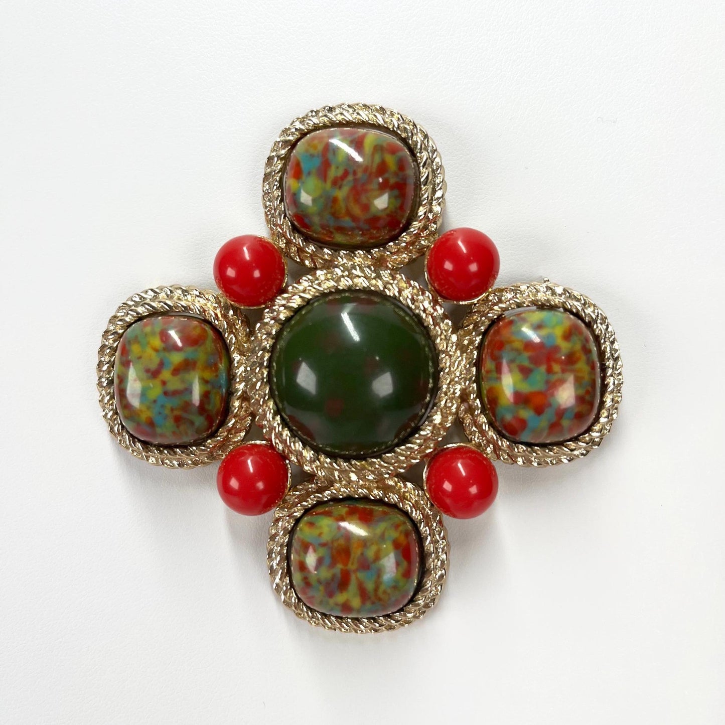 Vintage Brooch Pin of Large Maltese Cross by Sarah Coventry