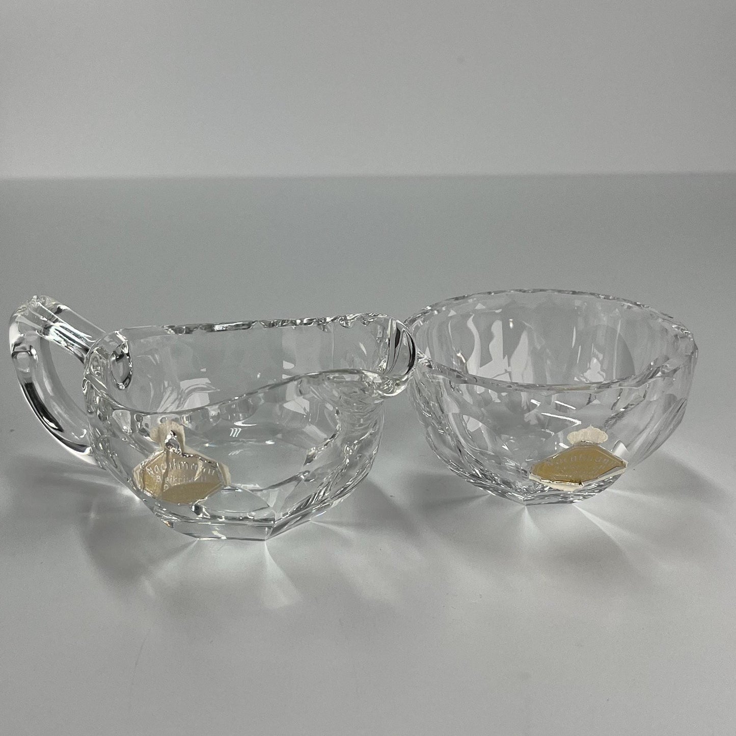 Vintage Cream and Sugar Set Made of Crystal by Nachtmann in Germany