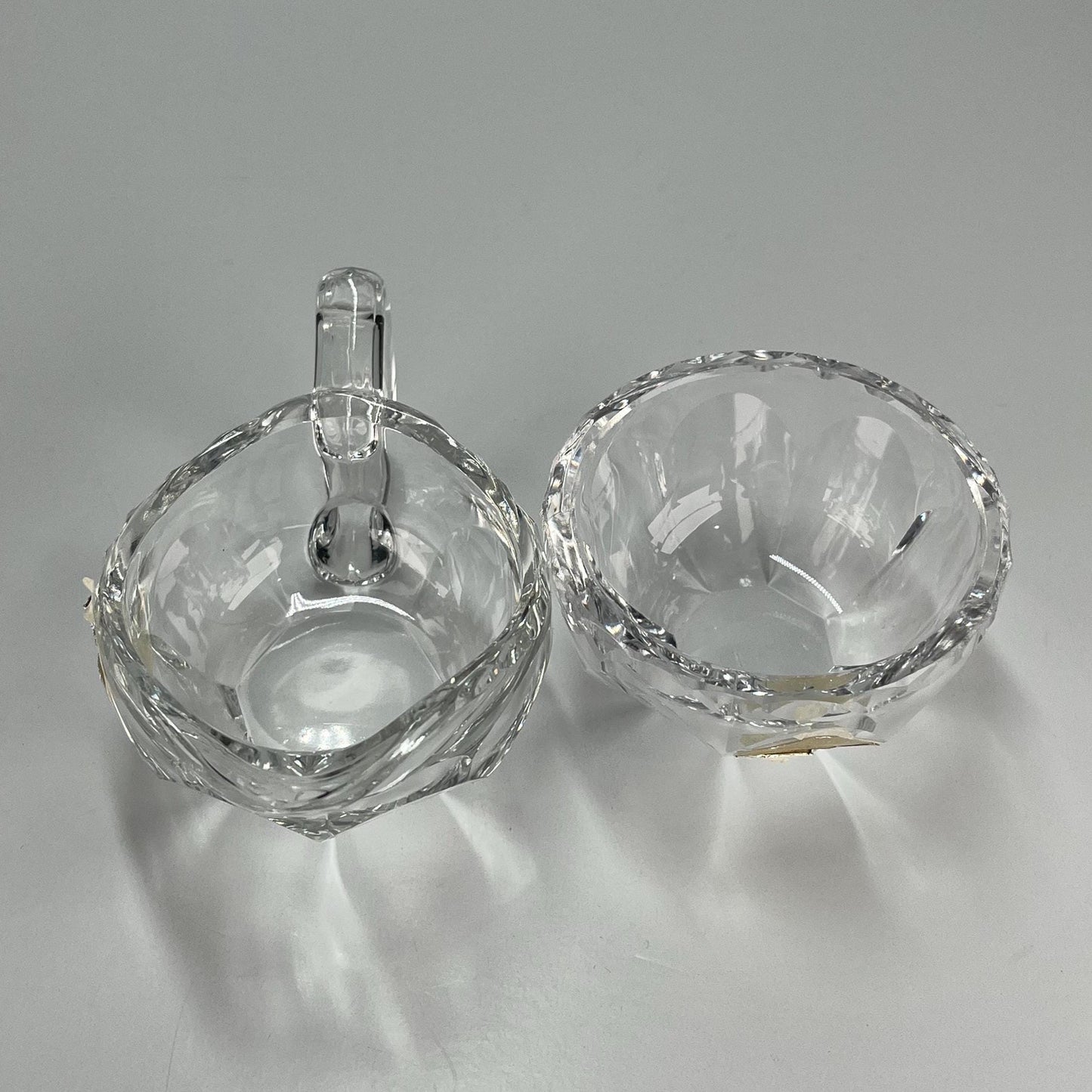 Vintage Cream and Sugar Set Made of Crystal by Nachtmann in Germany