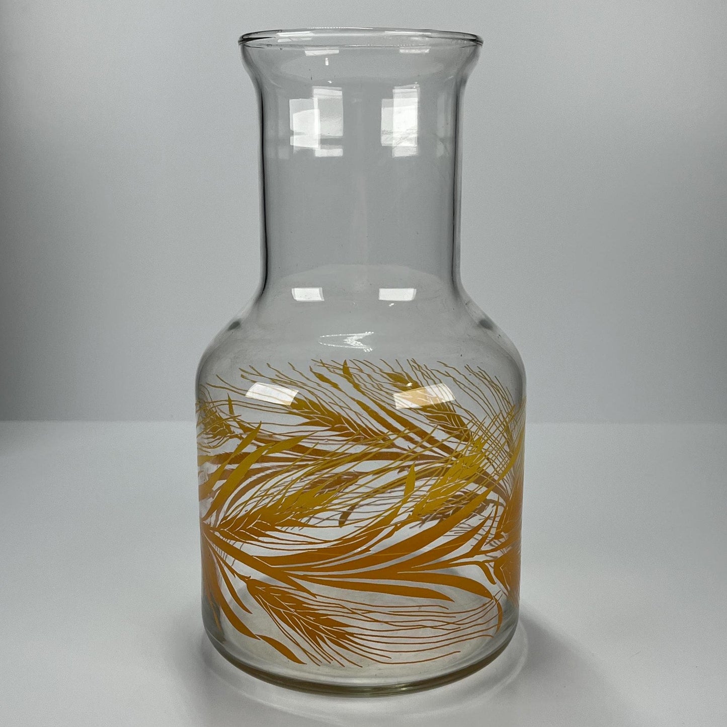 Vintage Juice Carafe in Popular Libbey Golden Wheat Design, 32oz